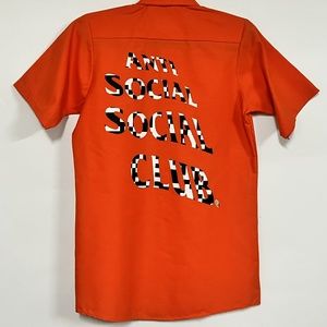 NWOT Anti Social Social Club Static Button Up